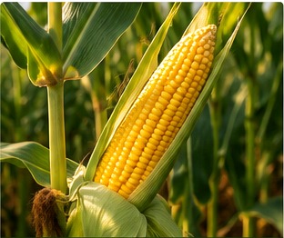 Corn farming field